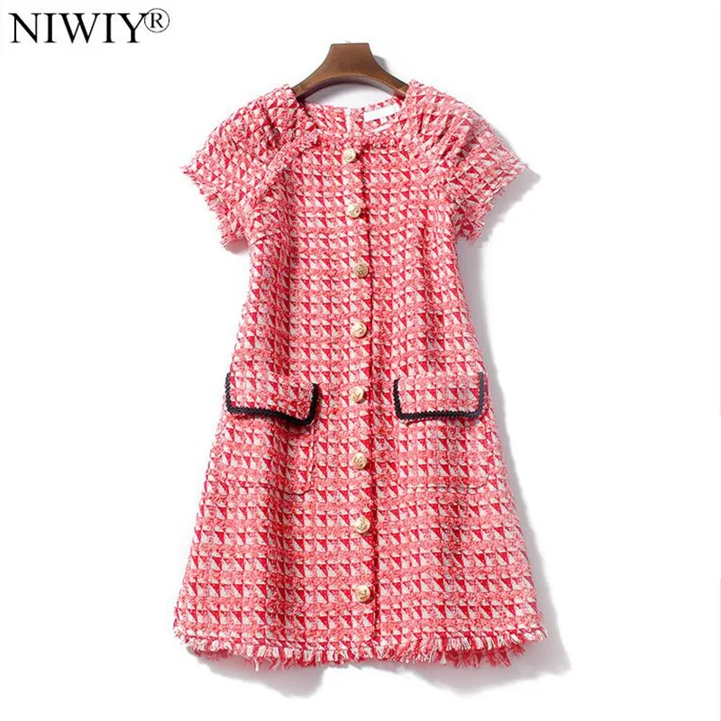 

NIWIY Brand Ladies Gray Woolen Winter Dress Robe Hiver 2019 Loose Evening Party Christmas Woman Dress Vestido De Festa N9069