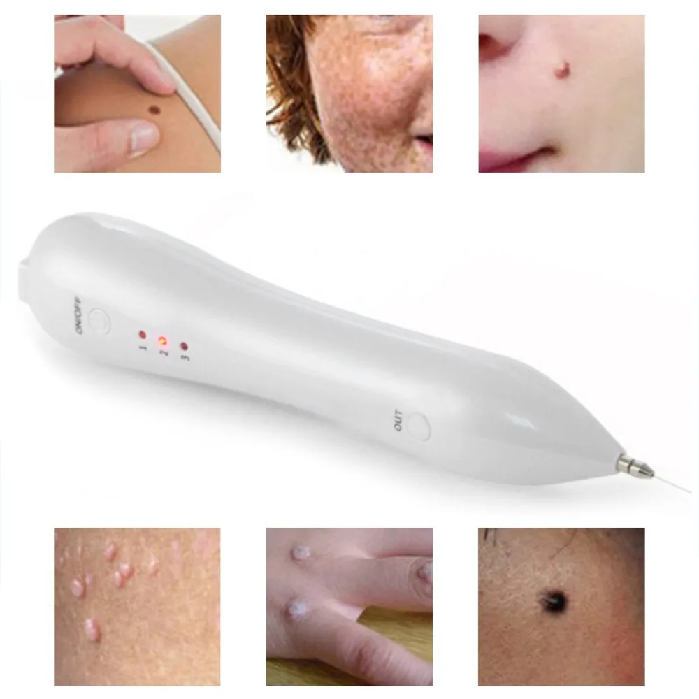 Прибор для удаления пятен для лица Wart Tag Tattoo Remaval Pen Salon Laser Freckle Removal Machine Skin Mole Removal Dark