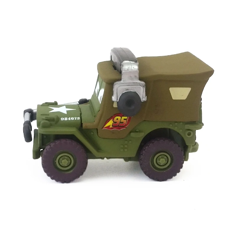 Disney Pixar Cars Sarge с гарнитурой металлическая литая под давлением игрушечная машинка 1:55 детские подарки Свободные абсолютно новые и