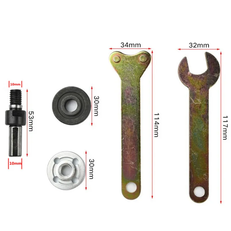 5 мм хвостовик M10 оправка шпинделя адаптер режущий инструмент Аксессуары для угловая шлифовальная машина