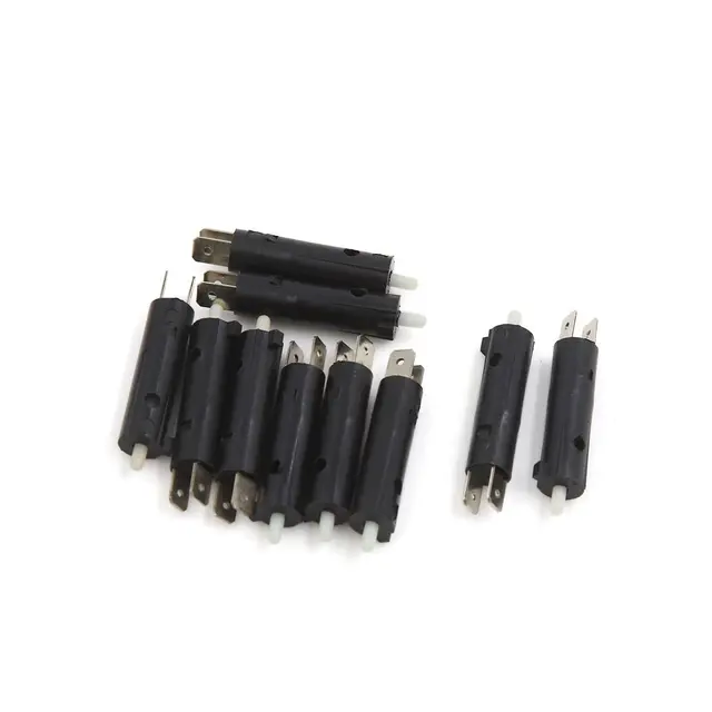US $6.14 uxcell 10Pcs 2 Pins ATV Motorcycle Scooter Brake Light Control Switch 40 x 8mm Black