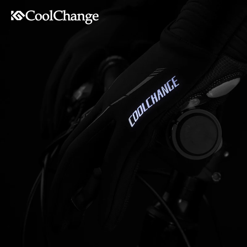 CoolChange велосипедные перчатки зимние теплые ветрозащитные для спорта на открытом
