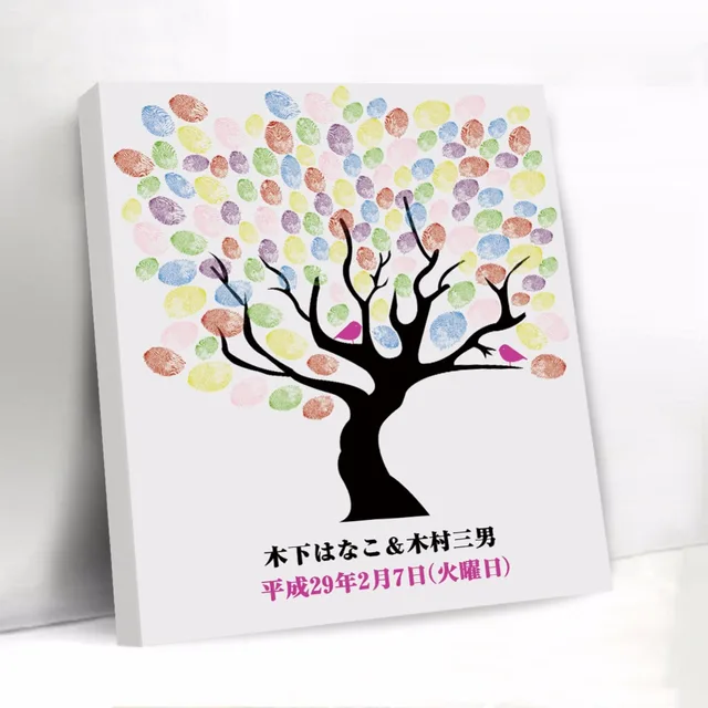 Balloons Fingerprint Tree Guest Book For Baby Shower Custom Balloons Fingerprint Tree Guest Book For Baby Shower Custom Wedding Signature Canvas With
