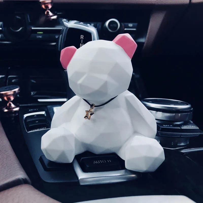 Автомобильный парфюм Paddington геометрический медведь автомобильное сиденье орнаменты для ароматерапии расправленный камень украшение салона автомобиля - Название цвета: 4