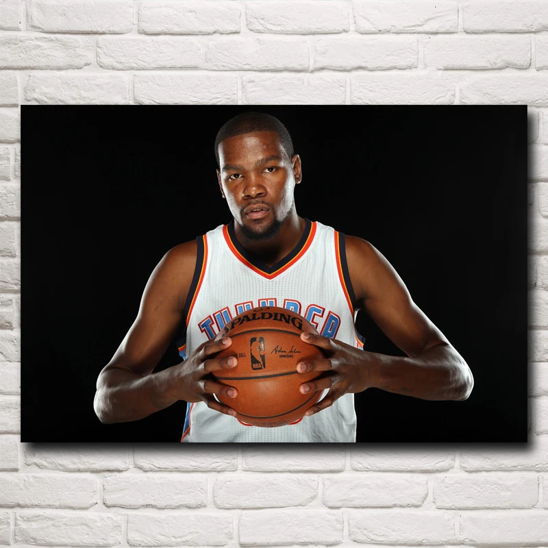 Famous Basketball Star Kevin Durant Art Silk Poster Print ...