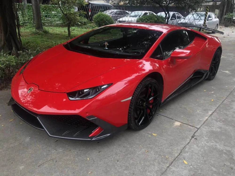 LP610 до M Стиль углерода finber передний и задний спойлер lp610 углерода finber задний диффузор и заднее крыло LP610 карбоновая боковая юбка