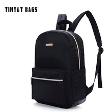TINYAT Noir Sac À Dos Pour Femmes En Nylon Imperméable Petit Sac À Dos Sac À Dos Girls School Livre D’épaule Sac Mochila Y101