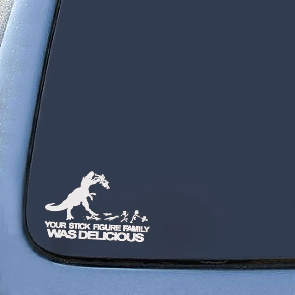 20cm13.2cm Dinosaur Sticker Decal For Car Truck Window Tool Boxes Wall Laptop Ipad Notebook Vinyl Bumper Stickers (2)