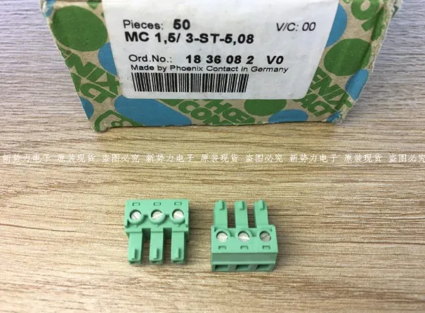 

Germany MC1.5/3-ST-5.08 wiring terminal 1836082 connector Plug 8A 320V