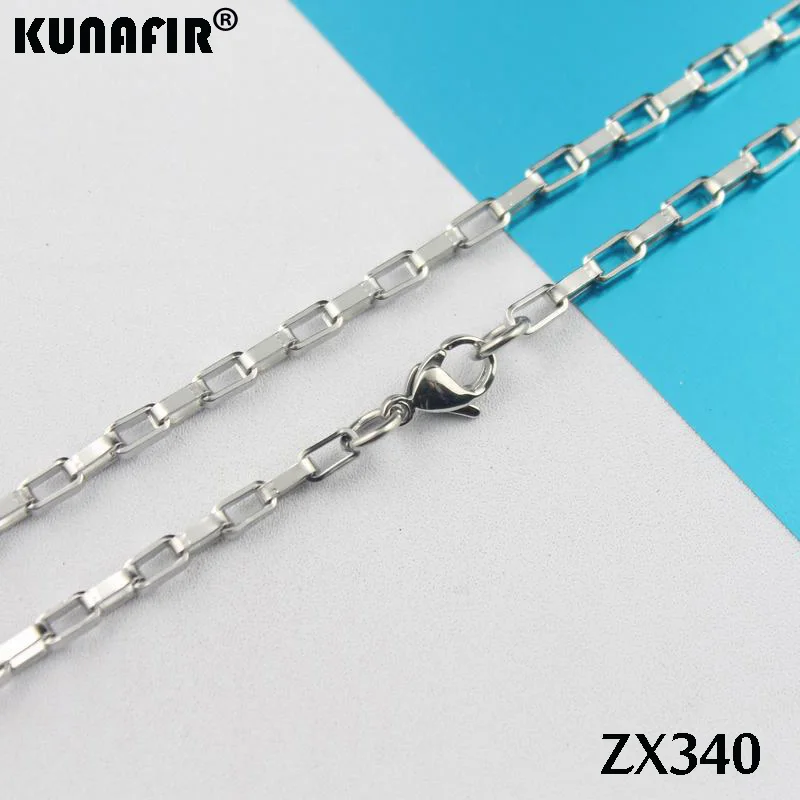 Цепочка Из Нержавеющей Стали ZX340 длиной 14 38 дюймов 3 0 мм 20 шт.|box chain|chain stainlessstainless