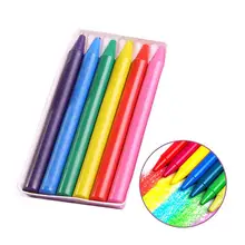 6 цветов детские игрушки мелки нетоксичные безопасные цветные карандаши Детские мелки рисование подарок легко стирается Обучающие Детские канцелярские принадлежности