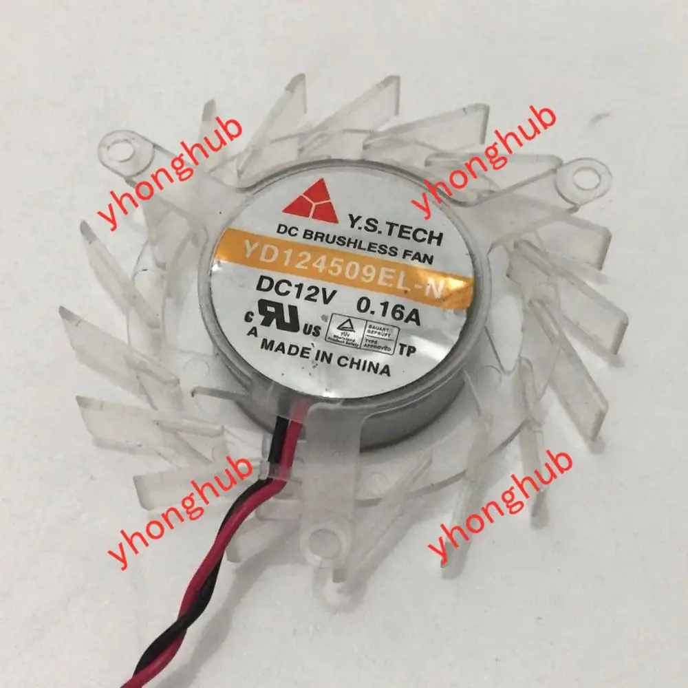 Y.S TECH YD124509EL N DC 12V 0.16A 50X50X10mm 2 провод Сервер вентилятор охлаждения|fan dc|fan dc 12vdc fan 12v |