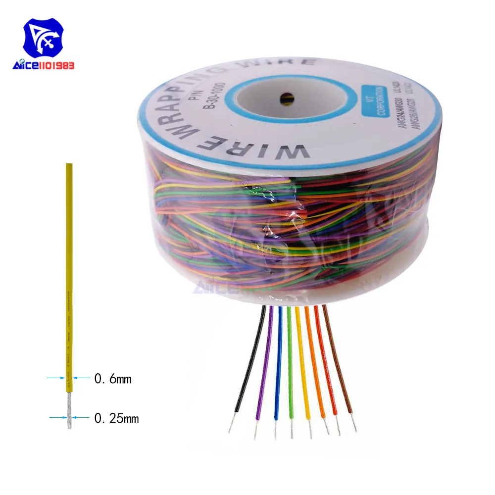 250 Meters Black Tinned Copper Wire - 30AWG Single-Core Electrical Wrapping Wire, 0.25mm Diameter - View #6