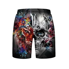 KLV/Для мужчин летом плюс Размеры 3D печатных Пляжные шорты брюки Рубашки домашние Пляжные штаны Для мужчин трусы Мужское нижнее белье# A25