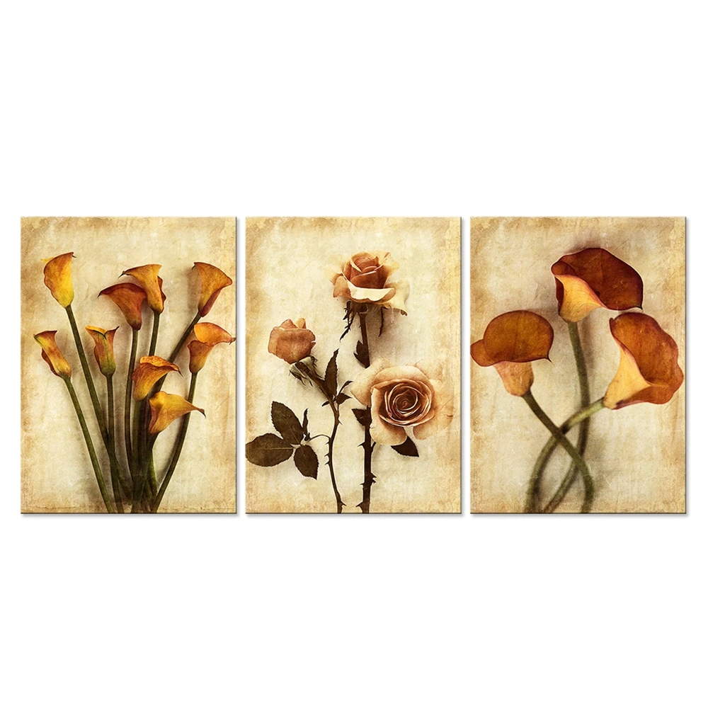 Sem-moldura-Pintura-A-leo-Da-Flor-Da-Arte-Da-Lona-Pintura-de-Decora-o-Para