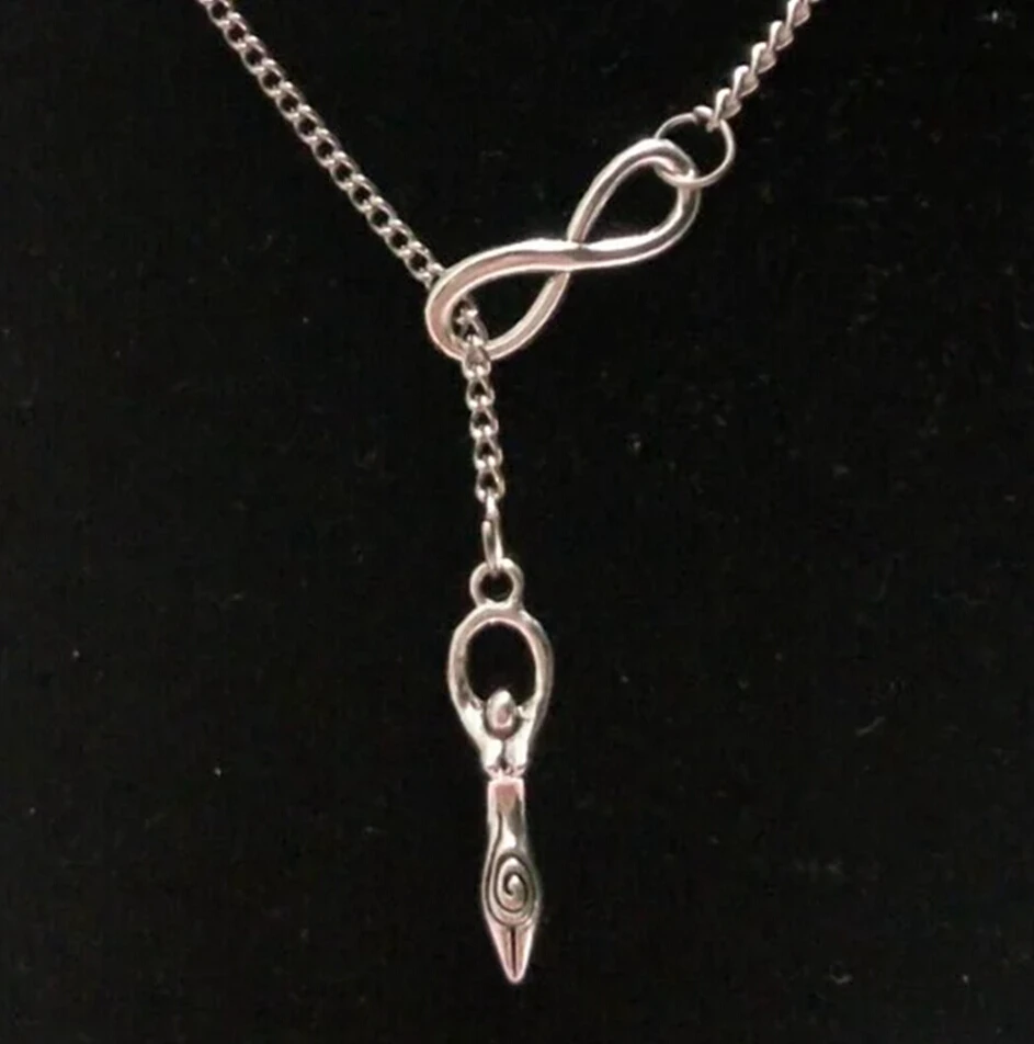 1Pc Moon Star Goddess Pendant Necklace Sweater Beads Chain Jewelry Decoration