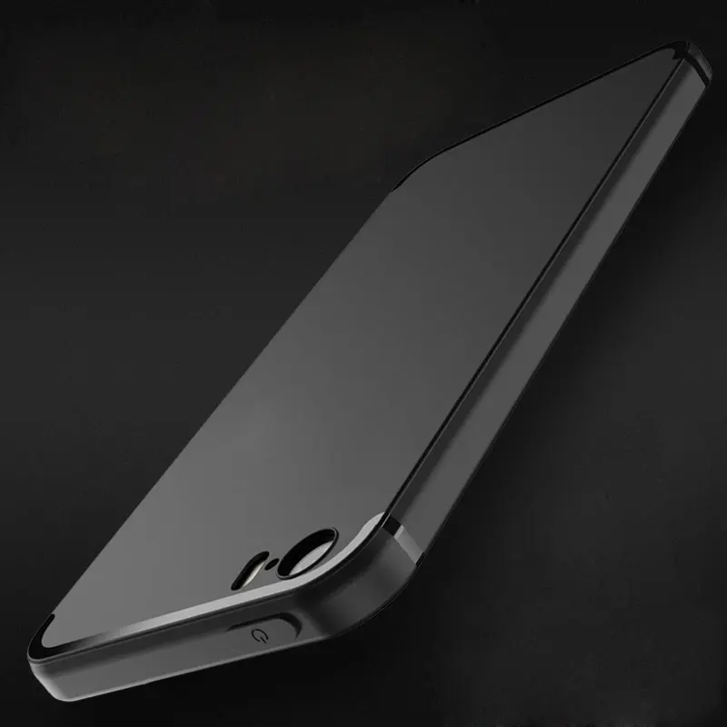 Unti-finger print Matt Case for iPhone 5S Case 5 SE with bright line Rubber TPU silicone material 0.8mm ultra-thin free shipping