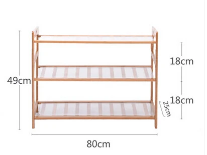 Полка для обуви, простая бамбуковая стойка для хранения обуви, многослойная простая домашняя сборная полка для обуви - Цвет: 11