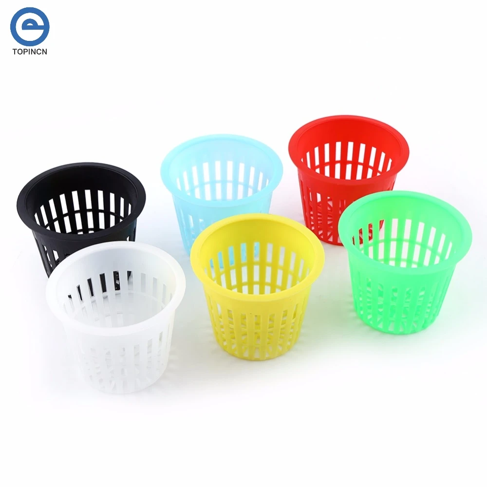 10pcs Heavy Duty Mesh Pot Net Cup Basket Hydroponic Aeroponic Plant