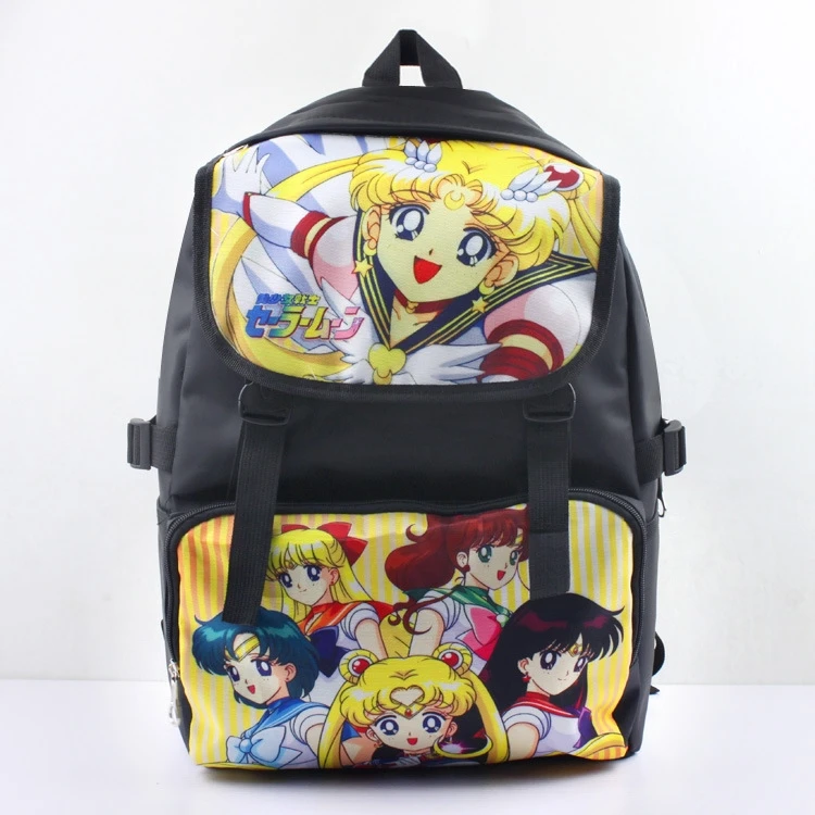 

Anime Sailor Moon Cartoo lovely fashion Leisure man woman Preppy style canvas schoolbag Personality cute gift Backpack