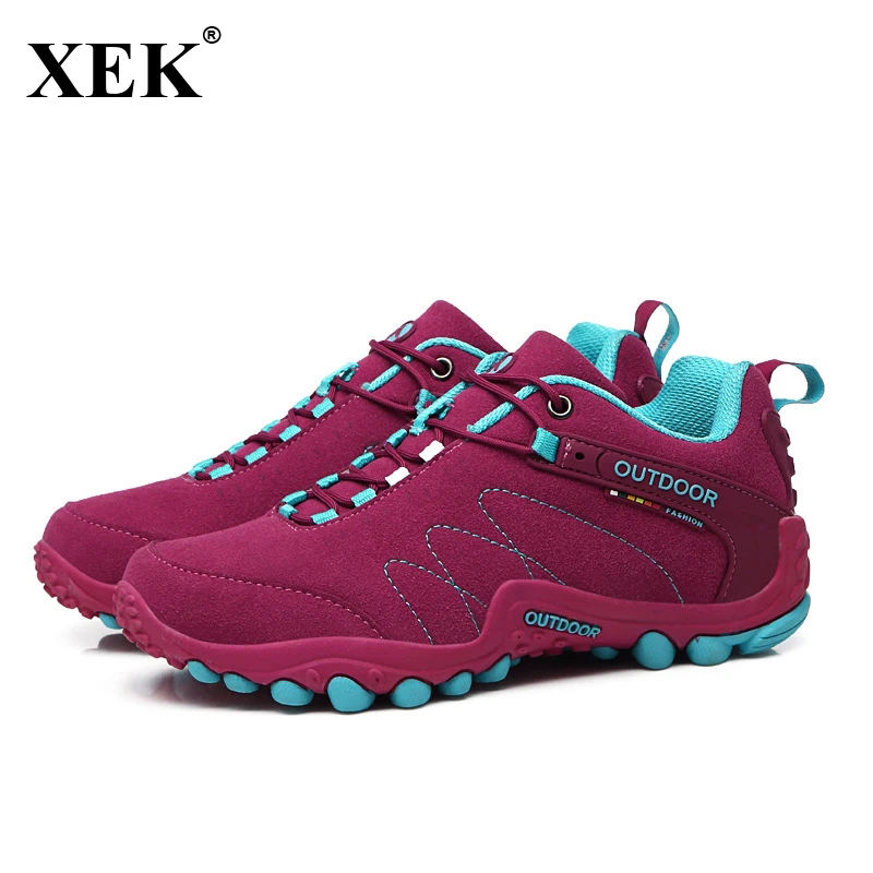 $28.54 XEK 2018 New Running Sneakers For Women Men Outdoor Sports Walking Shoes Ladies Male Girls Non-slip Jogging Trainers Shoes JH56
