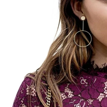 Горячая серьги НОВЫЕ геометрические круглые серьги тренд ретро серьги Модные ювелирные изделия Oorbellen Brincos серьги для женщин