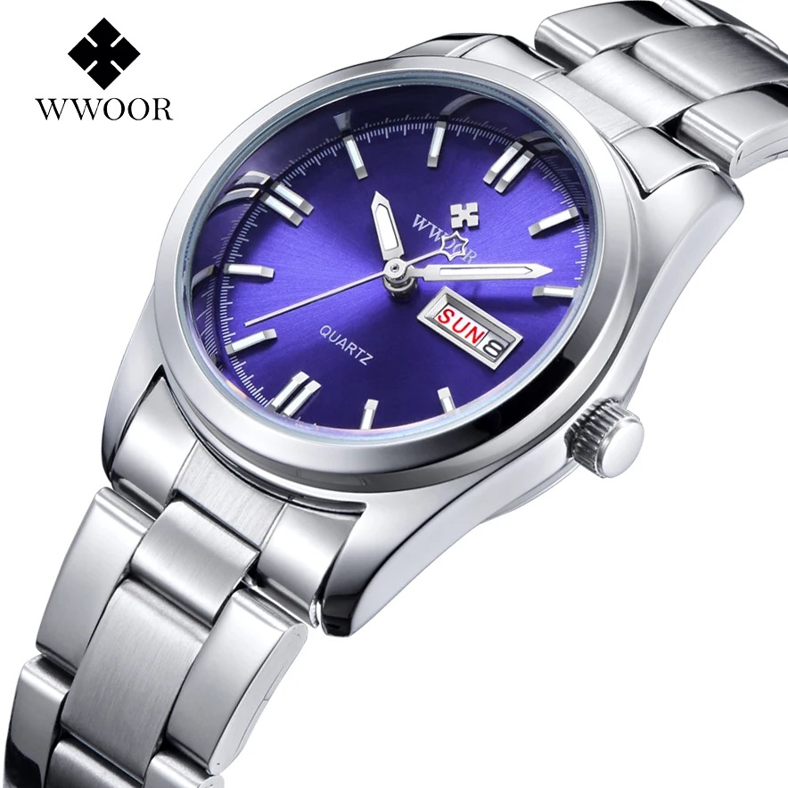 

New Brand Relogio Feminino Date Day Clock Female Stainless Steel Watch Ladies Fashion Casual Watch Quartz Wrist Women Watches