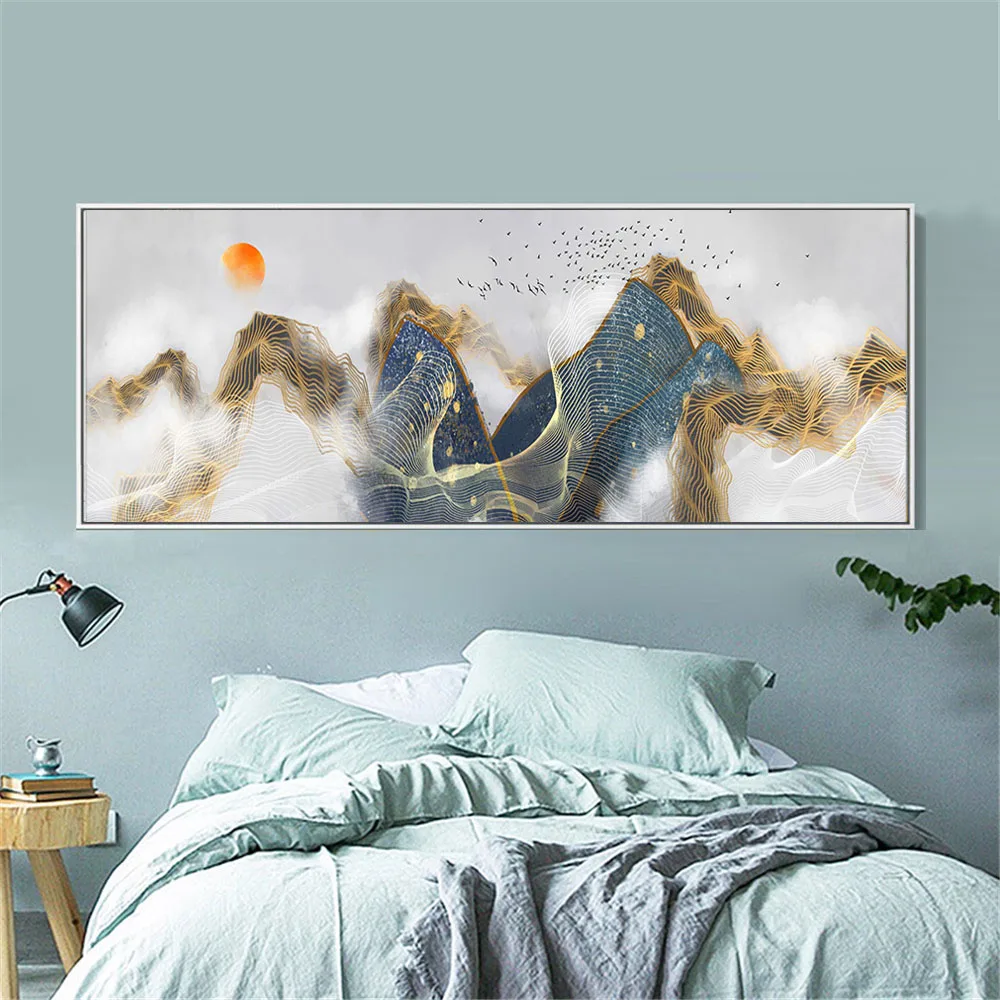 Large Horizontal Rectangle Decorative Paintings Abstract Landscape