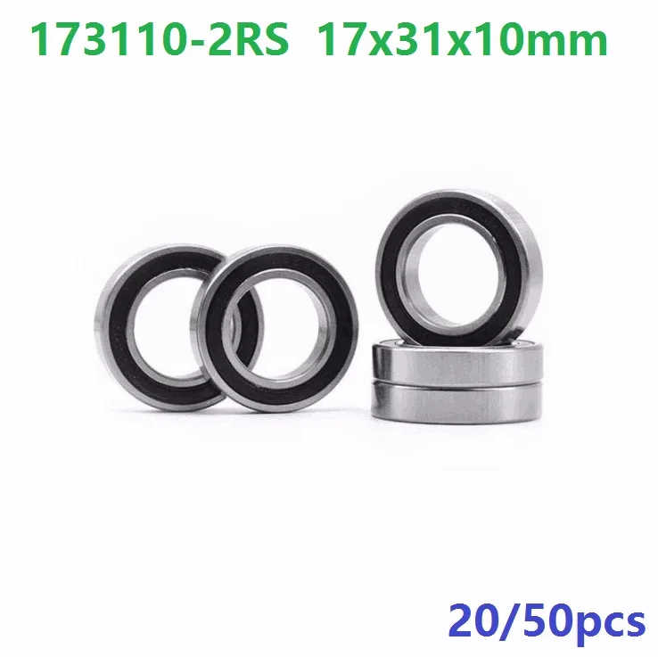

20pcs/50pcs ABEC-5 173110-2RS 173110 RS 17x31x10 mm deep groove ball bearing for bicycle bottom bracket 17*31*10 MR173110