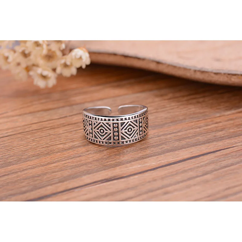 JEXXI Simple Men Rings 925 Sterling Silver Adjustable Wedding Party Finger Ring For Woman Wholesale Price Open Ring Jewelry Anel