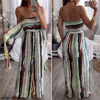 

Women's Floral Jumpsuits Holiday Summer Beach Jumpsuits Striped Jumpsuits