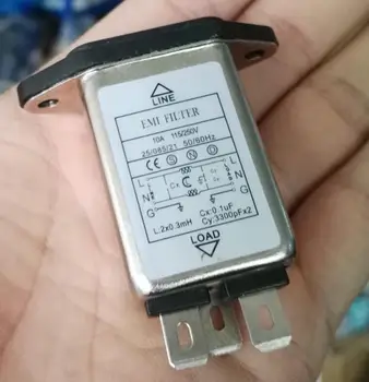 

IEC 320 C14 Male Socket Panel Mount Power Line power EMI filter 10A 125/250V BETTER THAN YUNPEN YB10A1 Connector