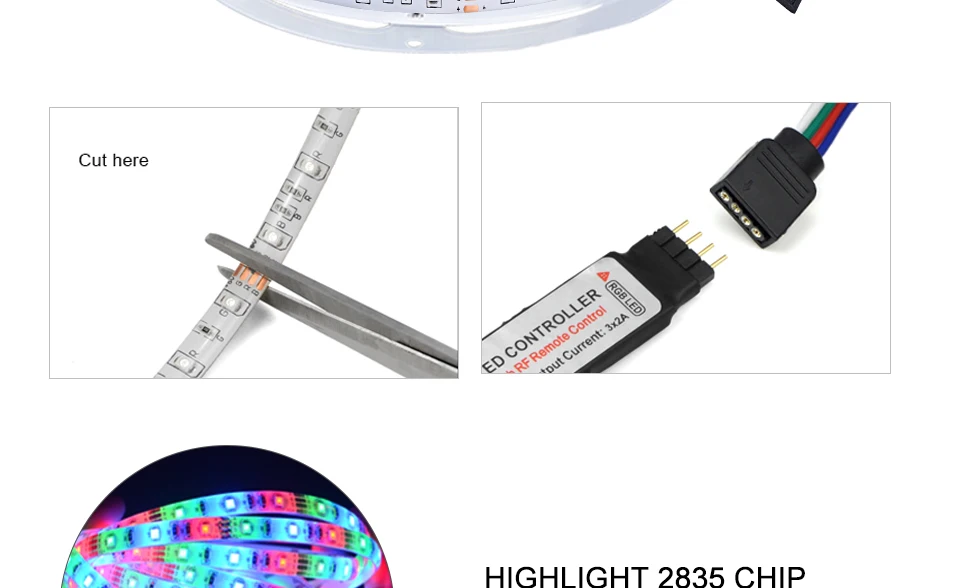 USB LED Strip Light TV Background Lighting SMD3528 DC 5V Flexible Diode Tape 50CM 1M 2M 3M 4M 5M RGB Neon Ribbon (6)