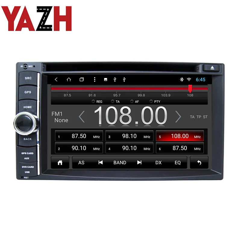 Top YAZH 174mm*98mm 6.2 inch universal Car Radio 2 din Car DVD Player GPS Navigation In dash Car PC Stereo Head Unit video+Free Map 3