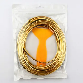 

Car Seal Styling Interior Stickers Decoration Strip Mouldings Car Door Dashboard Air Outlet Steering Strips For Auto