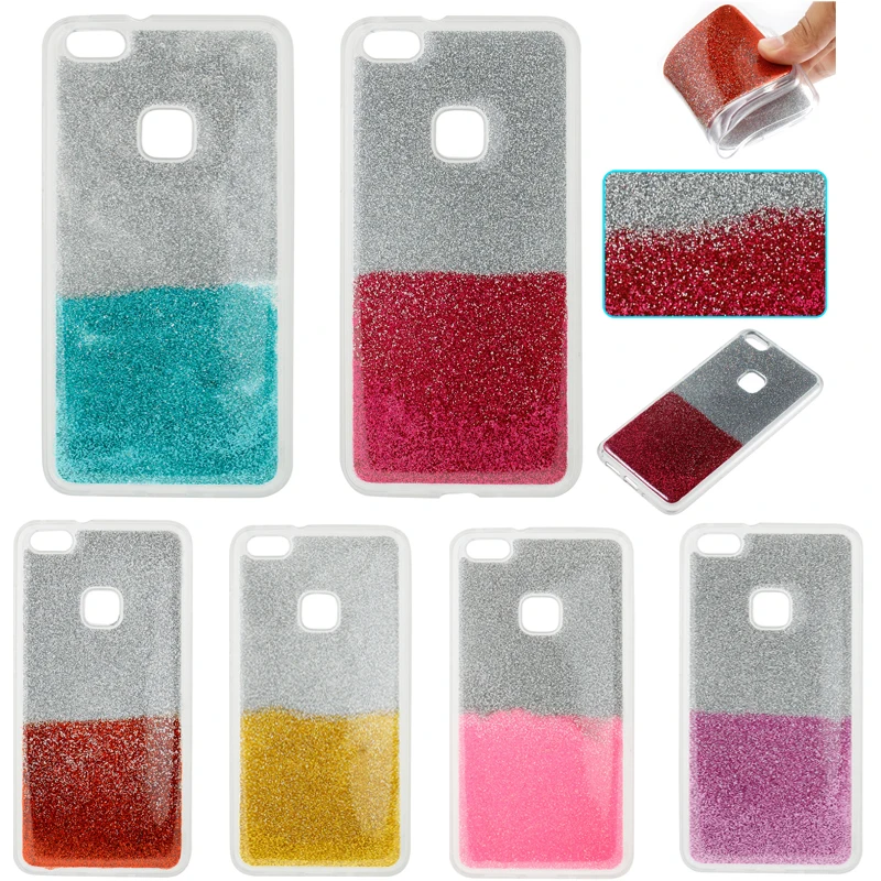 

Fashion Gradient Color Glitter Case For Huawei P10 Lite Case Soft Silicone Cover for Huawei P10 Lite phone Case Huawei P 10 Lite