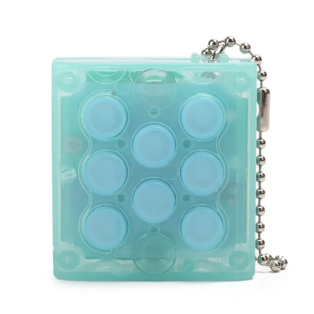 Неограниченный Puchi брелок с пузырьками мини поп бесконечные воздушные пузыри выпустить декомпрессию забавная игрушка TH0068 - Цвет: Blue no box