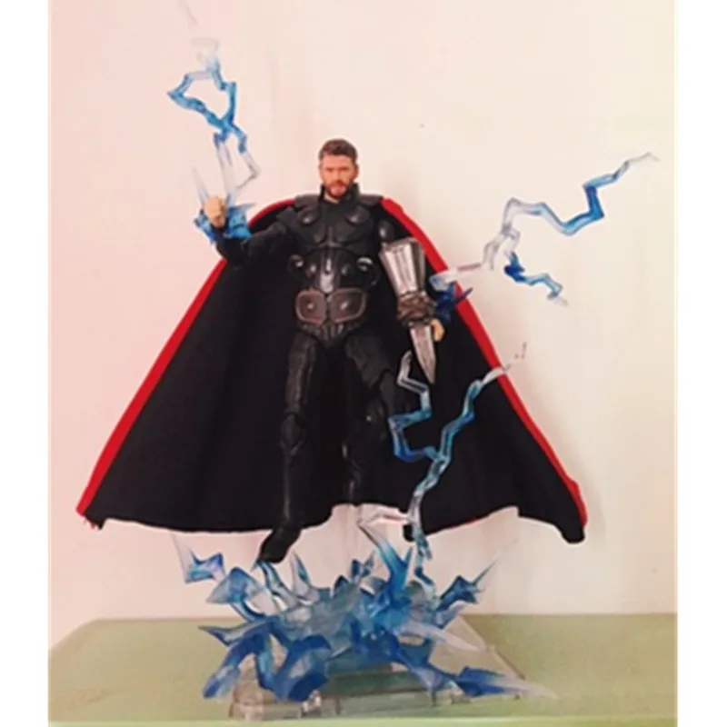 

Avengers: Endgame Superhero Thor With Lightning Effects Movable Joints PVC Action Figure Collection Model Toy X1415