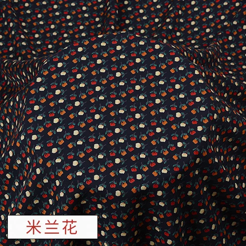 Вискоза высокого качества маркировка летние пижамы шелковая ткань весна и лето платье ткани хлопок шелковая ткань - Цвет: see chart