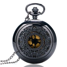 Reloj De Bolsillo полые Кварцевые винтажные карманные часы для мужчин и женщин с ожерельем Colar Masculino подвеска цепочка Fob часы подарки