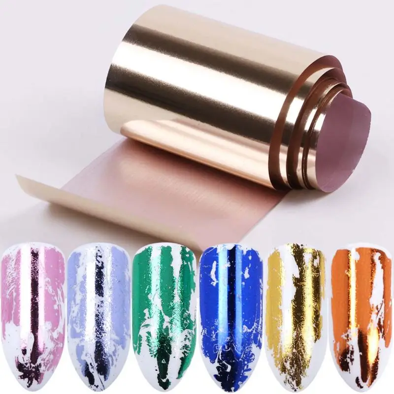 14x pcs Full Beauty 14pcs Gold Sliver Slider Foil For Nail Holographic Transfer Wrap Sticker