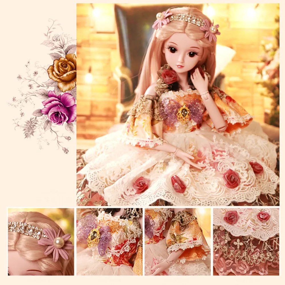 1/3 BJD кукла 60 см/23,6 ''Высота 19 шарнирные куклы(парик+ обувь+ одежда+ волосы+ глаза+ макияж) коллекция игрушек