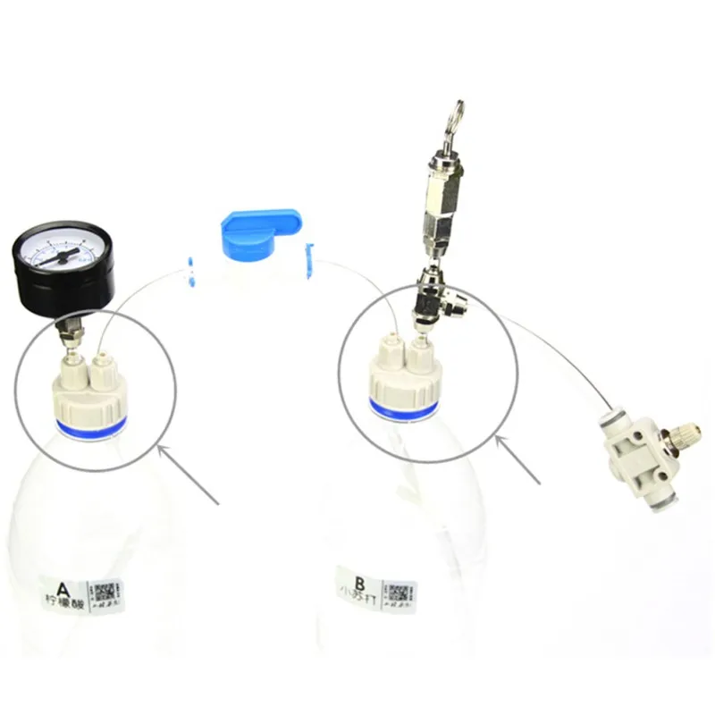 Набор колпачков для аквариума CO2 System Pro комплект из 2 предметов трубки