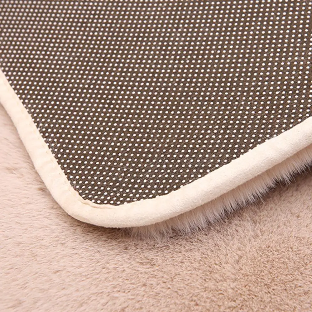 Круглый коврик ковры для гостиной Декор Искусственный Кролик меховой ковер спальня домашний интерьер мохнатый ковер плюш современный коврик