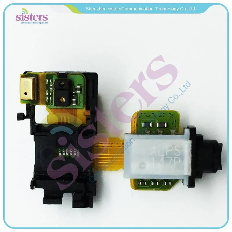 10PCS Wholesale Ear Earphone Headphone Jack Audio Flex Cable Repair Parts For Sony Xperia Z3 D6603 D6643 D6653 Free Shipping