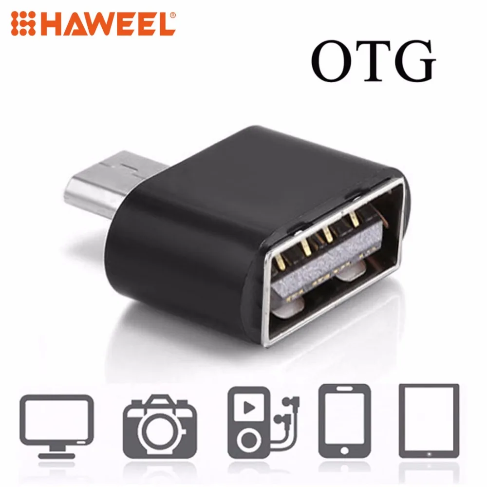 

HAWEEL Micro USB 2.0 to USB 2.0 Adapter with OTG Function For Samsung / Huawei / Xiaomi / LG / HTC and Other Smartphones