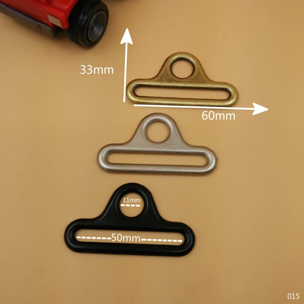 2" For 50mm bing Straps 10pcs Adjustable Buckle Loop D Ring For DIY