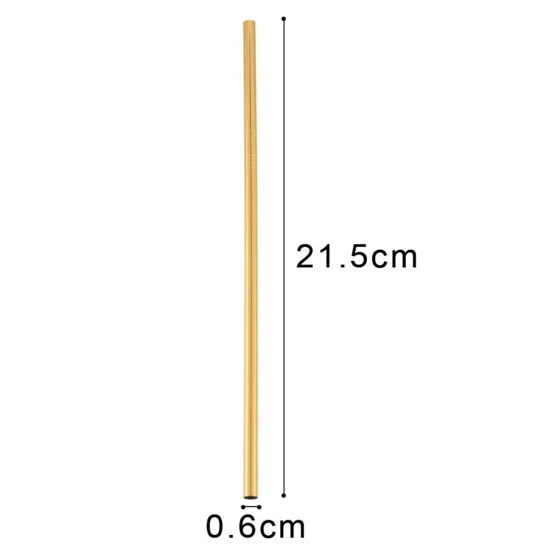 304 набор соломинок из нержавеющей стали Мути цвета металлический титановый с покрытием молочного чая коктейли Напитки чаша-контейнер соломинки высокого качества 26x8 см