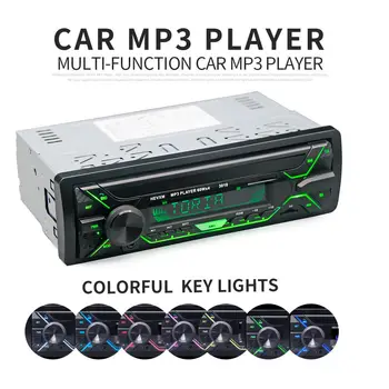 

Colorful Detachable Car Radio Bluetooth Autoradio USB 1 Din Stereo Audio MP3 SD FM Tuner Single-disc U Disk Unit Machine D4785BT