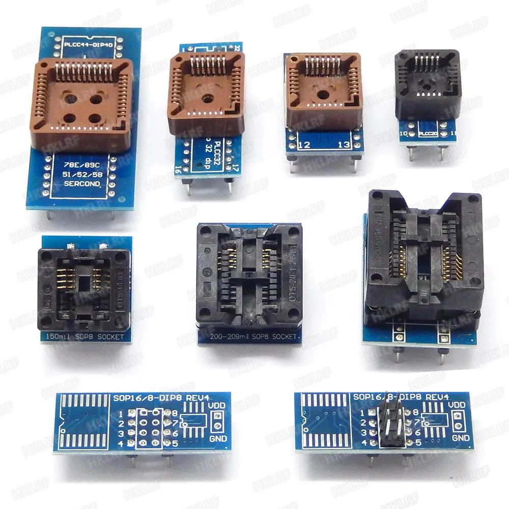 XGecu TL866II Plus + 12 предметов самый значительный набор для обычного EPROM/EEPROM MCU GAL SARM